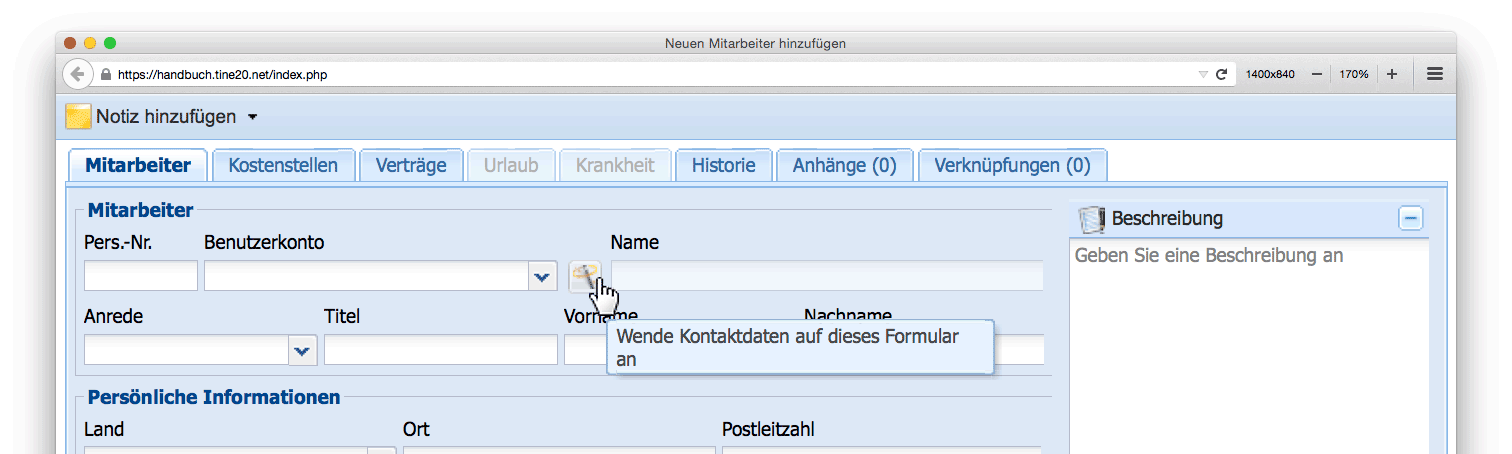 Abbildung: Mit dem Zauberstab Daten übernehmen