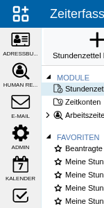 Abbildung: Module der Zeiterfassung