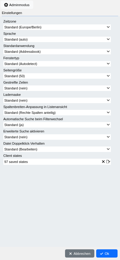 Abbildung: Die Einstellungen zur Synchronisation mobiler Geräte