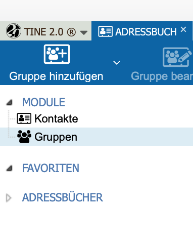 Abbildung: Gruppen Übersicht