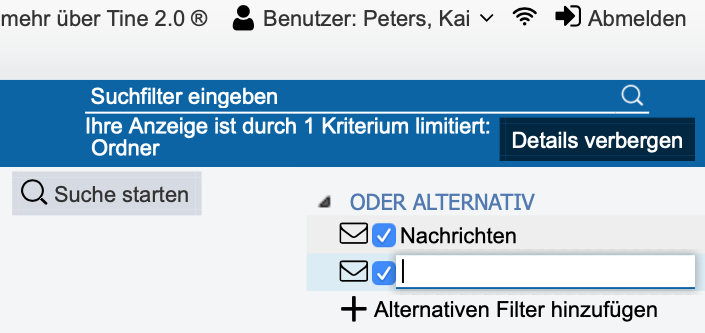 Abbildung: Weitere "Oder"-Filter hinzufügen